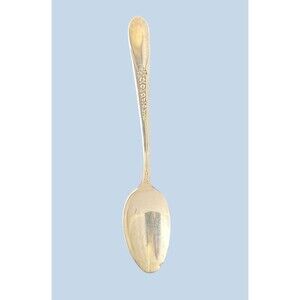 Wm Rogers Mfg Co Original Rogers Serving Spoon Fruit Motif Silverplate VTG 1890s